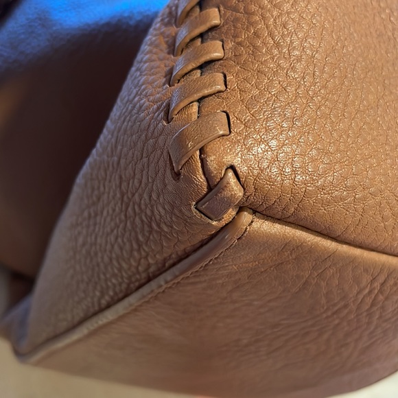 Tory Burch Women's Marion Chain Shoulder Slouchy Tote in Bark - Picture 11 of 13